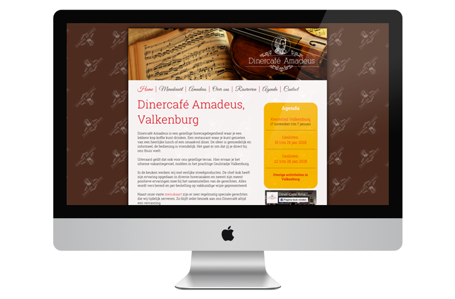 Dinercafé Amadeus website